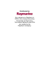 Raymarine Fish Finder XVC-8000 Operation & user’s manual, 43 pages