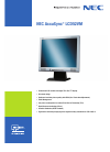 NEC Monitor AccuSync LCD52VM Specifications, 2 pages