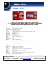 Praktica Digital Camera DCZ 7.2 Specifications, 1 pages