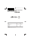 Makita Power Tool 6704D Instruction manual, 8 pages