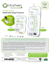 UltraPower Surge Protector PG-805 Operation & user’s manual, 20 pages