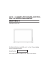 Advan Monitor AMM215MWTD Operation manual, 42 pages