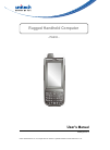 Unitech Handhelds PA692 Operation & user’s manual, 59 pages